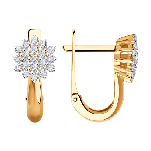 серьги из золота с бриллиантами