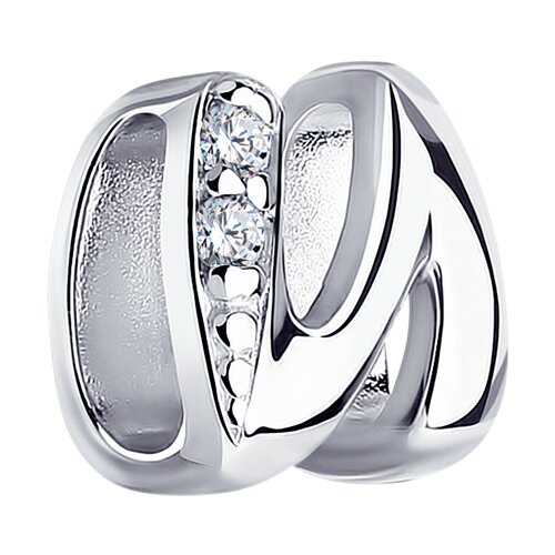 подвеска из серебра с фианитами