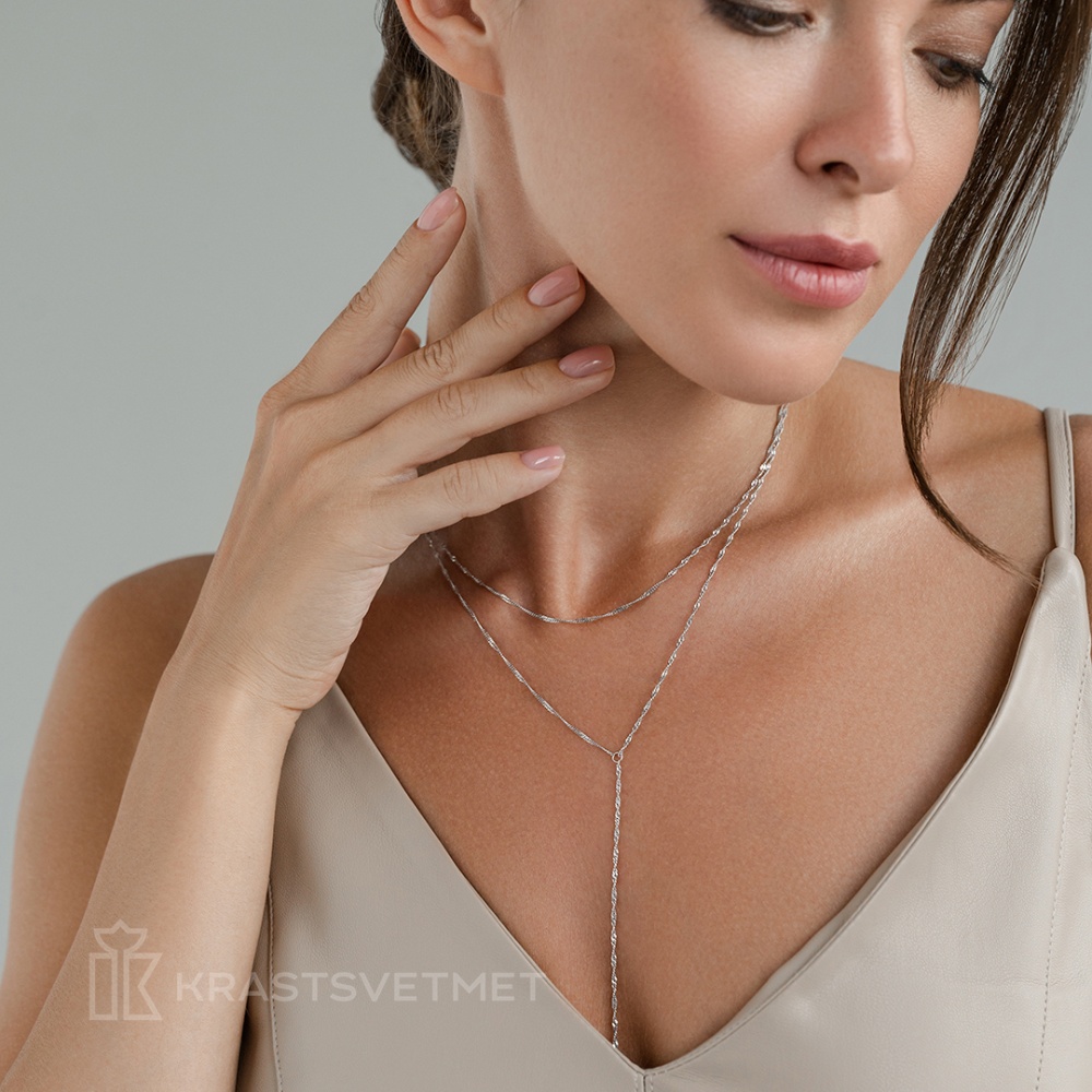 Колье из серебра