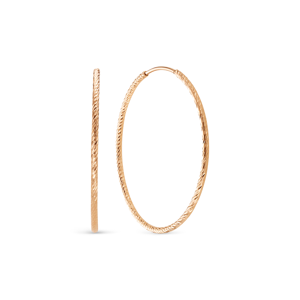 Серьги-конго из золота