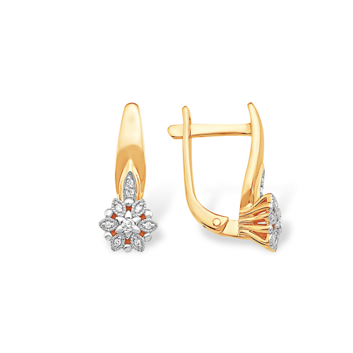 Серьги из золота с бриллиантами