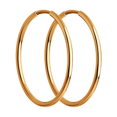 серьги конго из золота