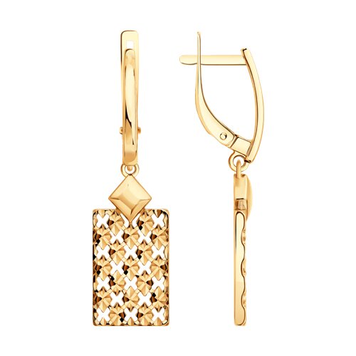 серьги из золота