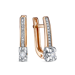 Серьги из золота с бриллиантами