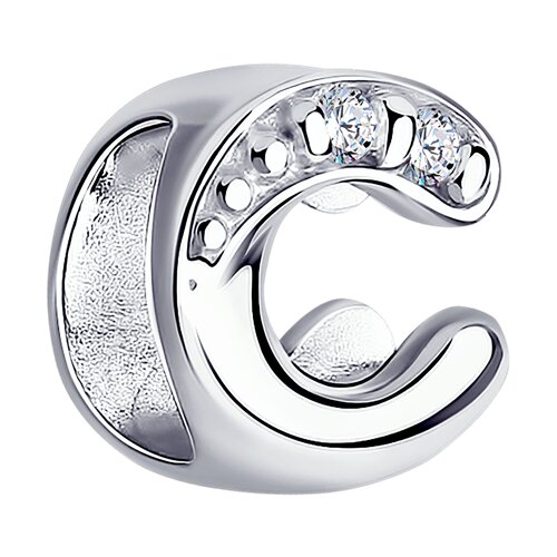 подвеска из серебра с фианитами