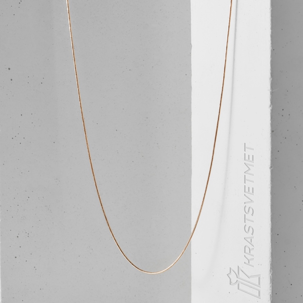 Цепь из золота плетение "Снейк"