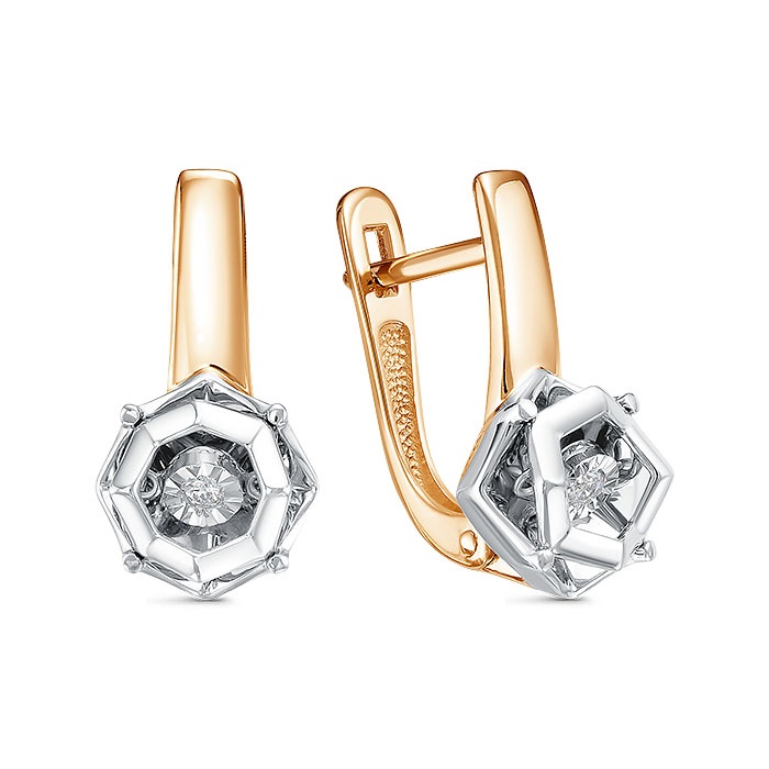 Серьги из золота с бриллиантами