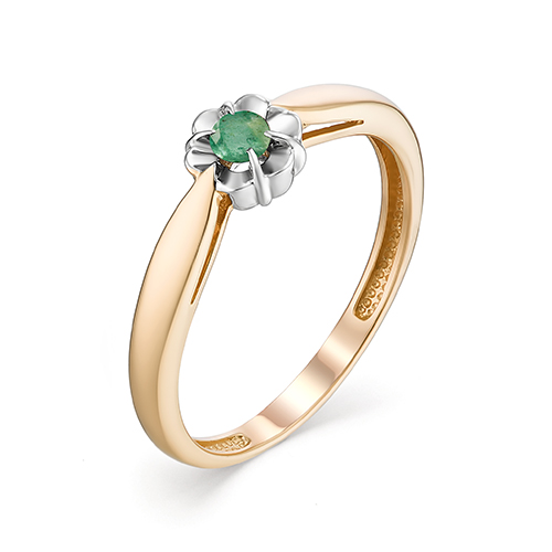 Кольцо из золота с изумрудом