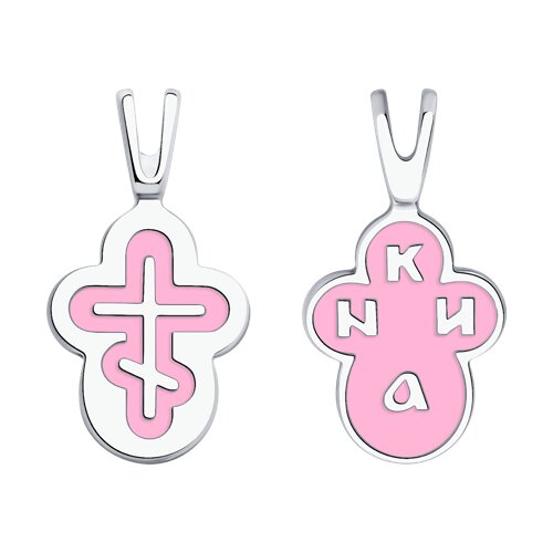 подвеска из серебра с эмалью