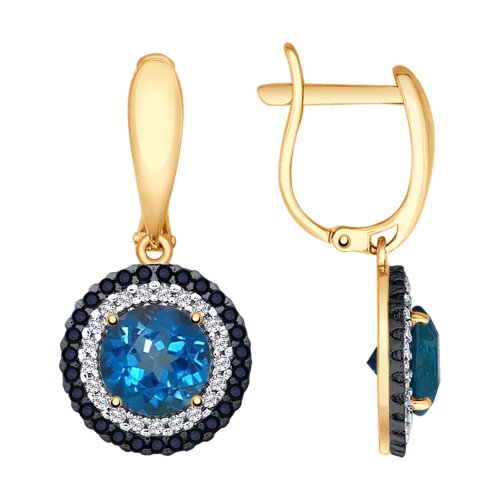 серьги золотые пробы 585