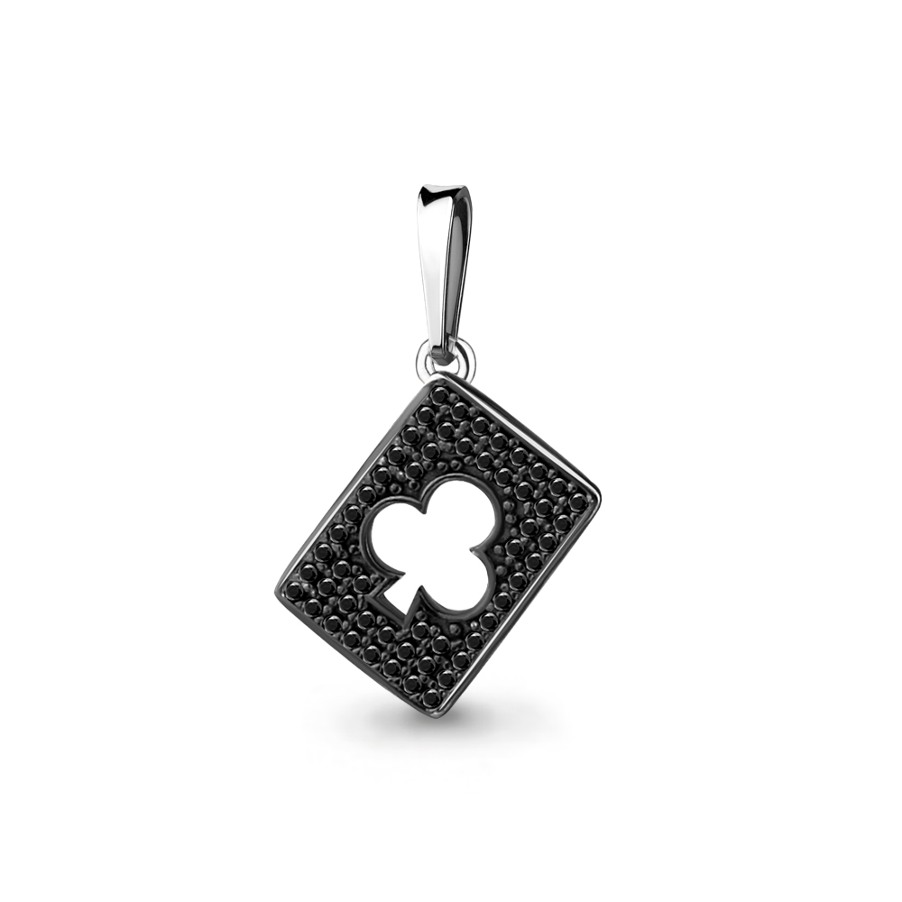 Подвеска из серебра с фианитами