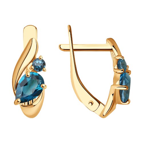 серьги золотые пробы 585