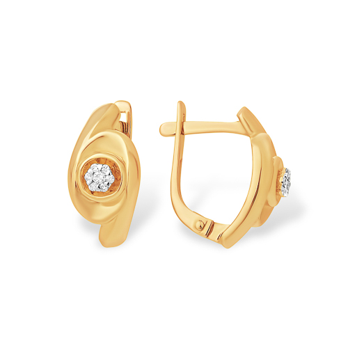 Серьги из золота с бриллиантами