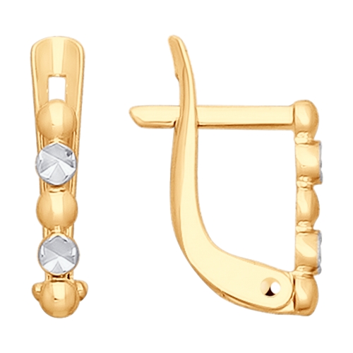 Детские серьги из золота