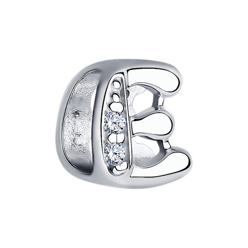 подвеска из серебра с фианитами