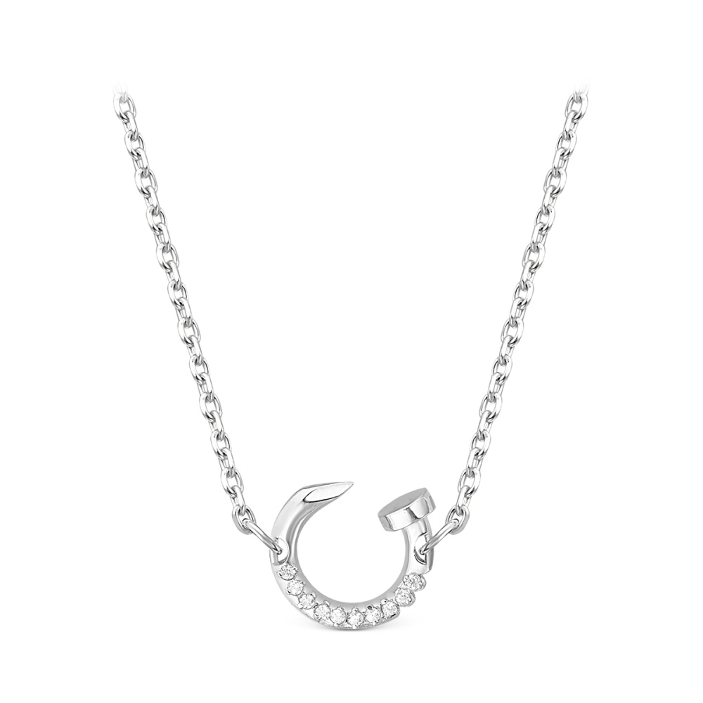 Колье из серебра с фианитами