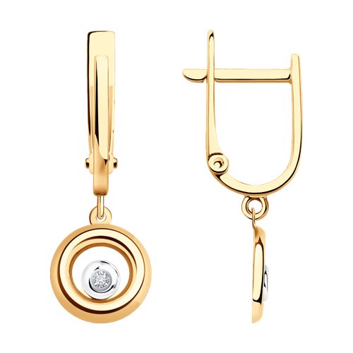 серьги из золота с бриллиантами