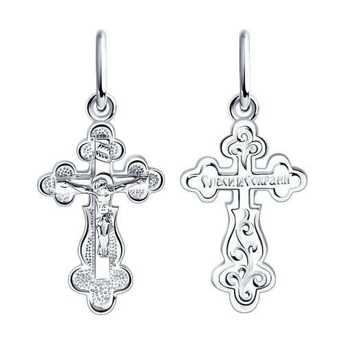 православный крест из серебра