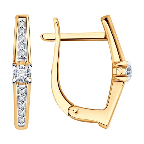 серьги из золота с бриллиантами