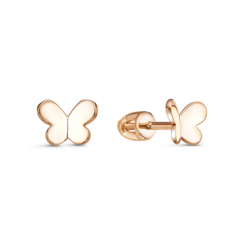 Серьги-пусеты из золота