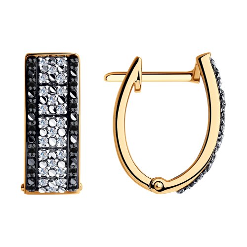 серьги из золота с бриллиантами