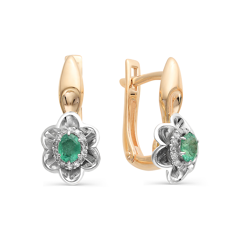 Серьги из золота с бриллиантами