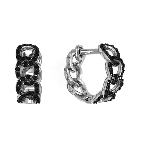 Серьги из серебра с шпинелью