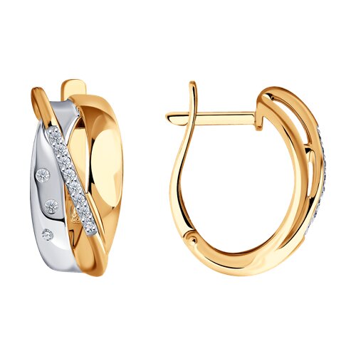 серьги из золота с бриллиантами