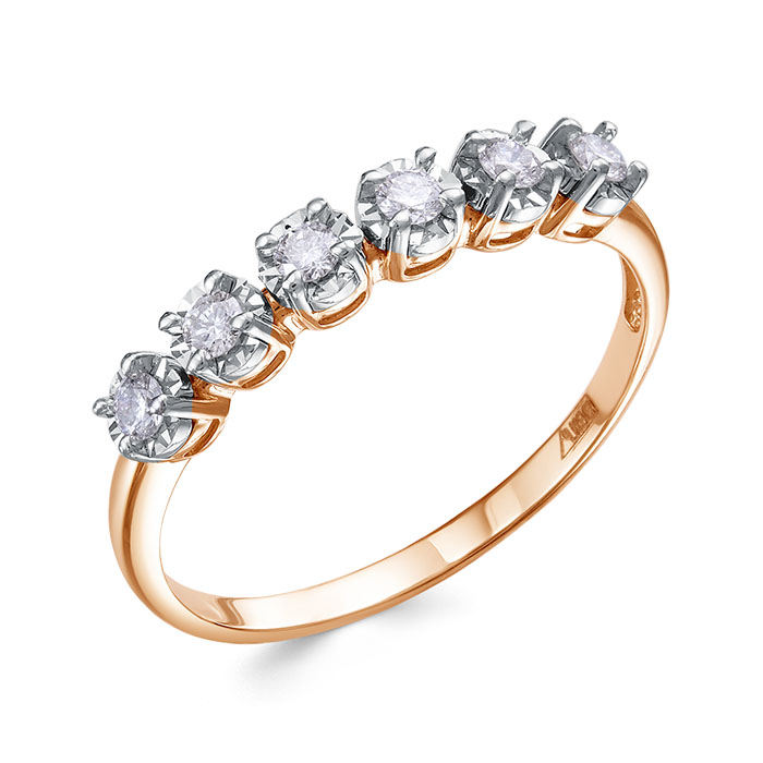 Кольцо из золота с бриллиантами