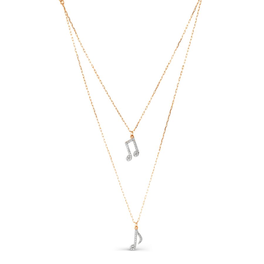 Колье из золота с фианитами