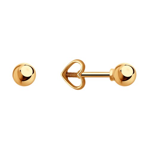 серьги из золота