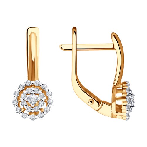 серьги из золота с бриллиантами