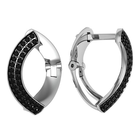 Серьги из серебра с шпинелью