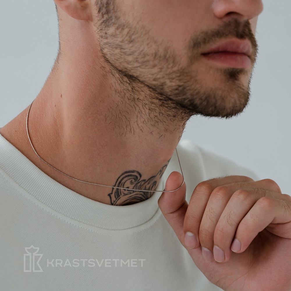 Цепь из золота плетение "Снейк"