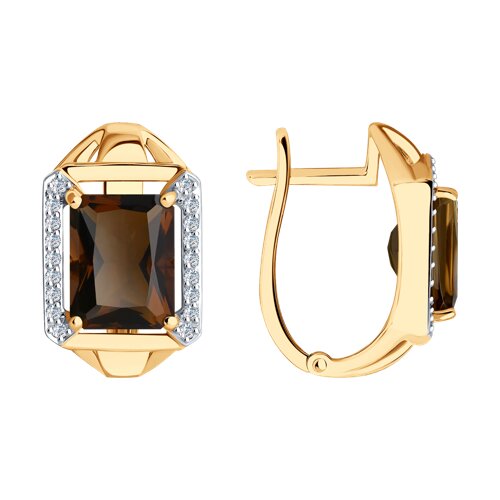 серьги золотые пробы 585