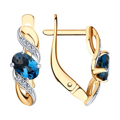 серьги золотые пробы 585