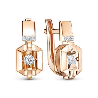 Серьги из золота с бриллиантами