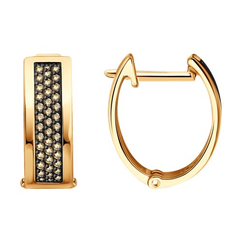 серьги из золота с бриллиантами