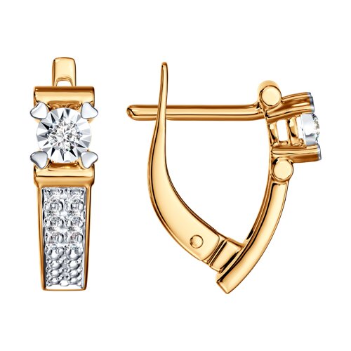 серьги из золота с бриллиантами