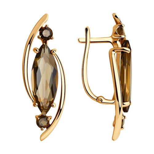 серьги золотые пробы 585