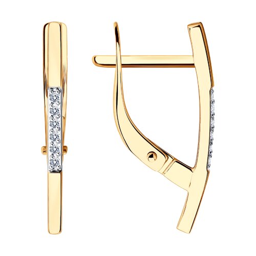 серьги из золота с бриллиантами