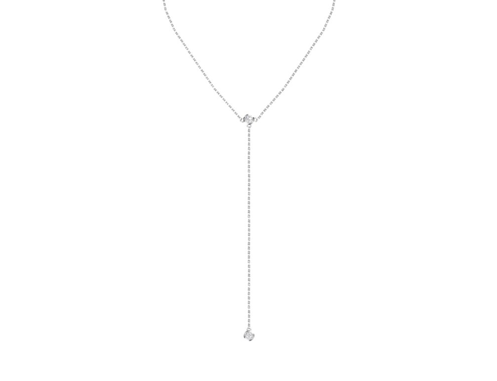 Колье из серебра с фианитами