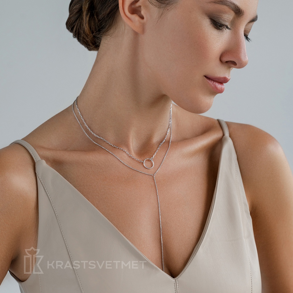 Колье из серебра