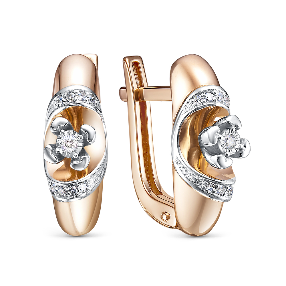 Серьги из золота с бриллиантами