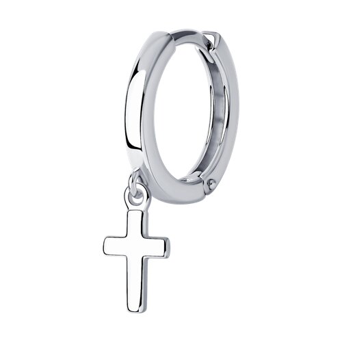 серьга из серебра