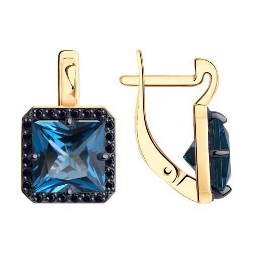 серьги золотые пробы 585