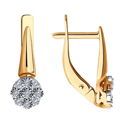 серьги из золота с бриллиантами