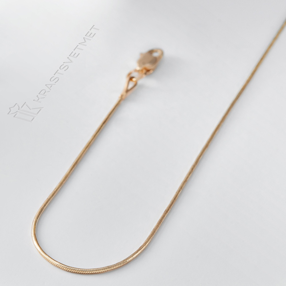 Цепь из золота плетение "Снейк"