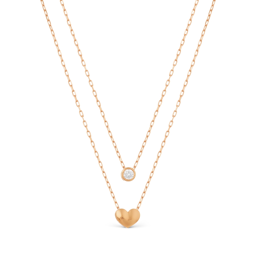 Колье из золота с фианитом