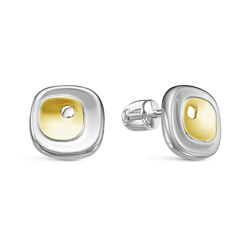 Серьги-пусеты из серебра